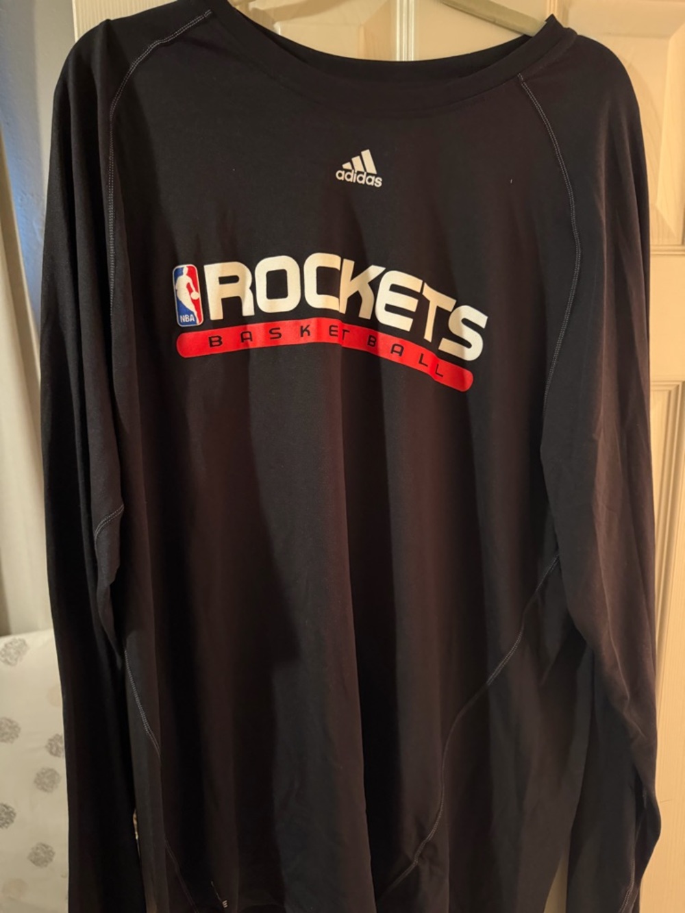 adidas Black Crewneck Shirt with White Logo